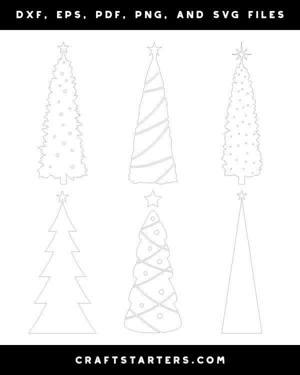 Skinny Christmas Tree Patterns