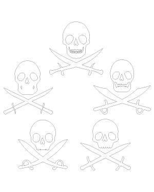 Skull and Crossed Swords Patterns