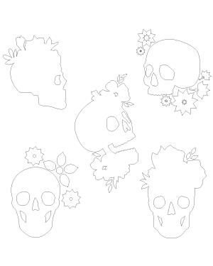 Skull and Flowers Patterns