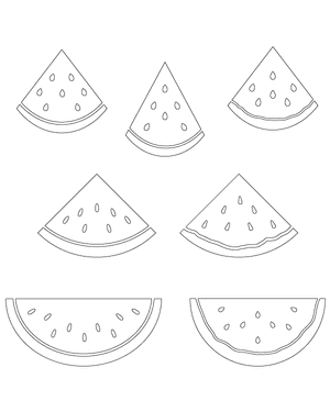 Sliced Watermelon Patterns
