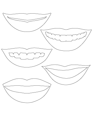 Smiling Lips Patterns