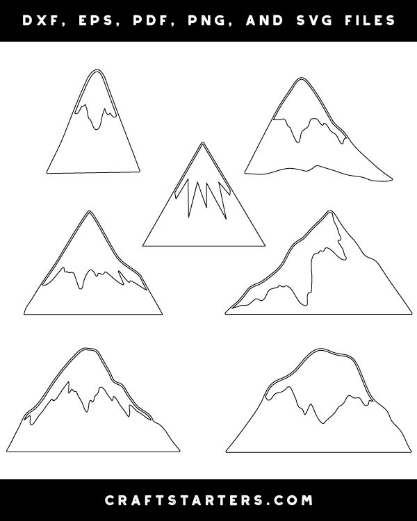 Snow Covered Mountain Patterns
