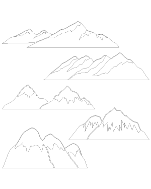 Snow Covered Mountains Patterns