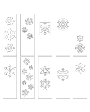 Snowflake Bookmark Patterns