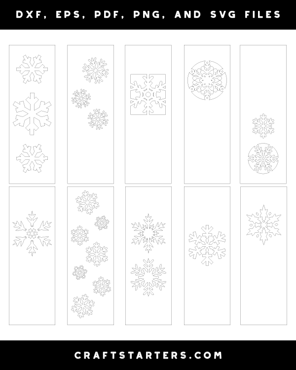 Snowflake Bookmark Patterns