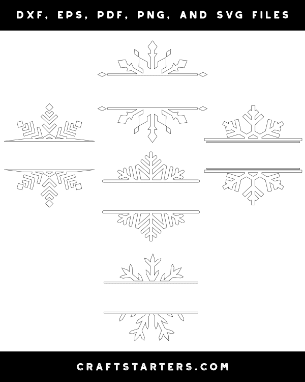 Snowflake Divider Patterns