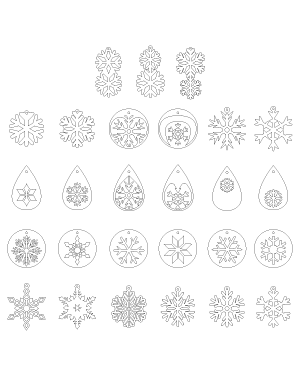 Snowflake Earring Patterns