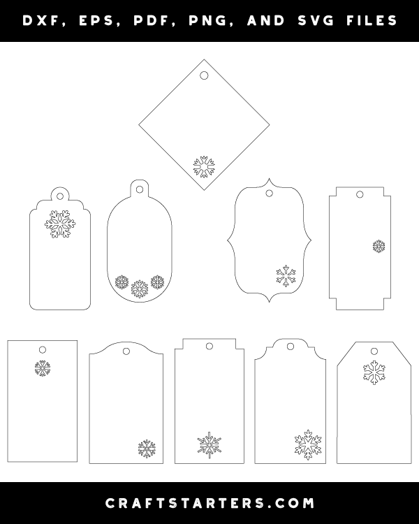 Snowflake Gift Tag Patterns