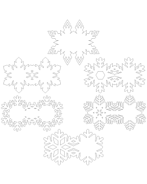 Snowflake-Shaped Card Patterns