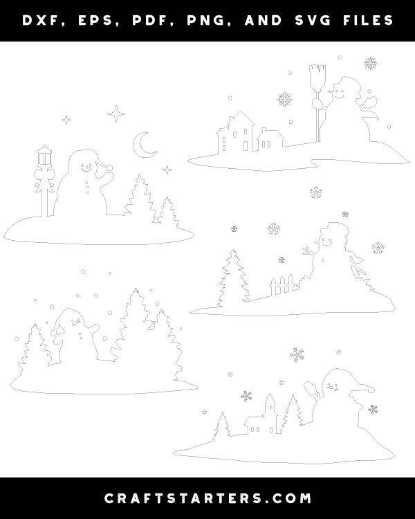 Snowman Scene Patterns