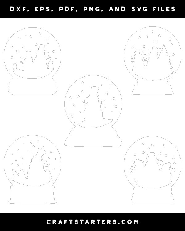 Snowman Snow Globe Patterns
