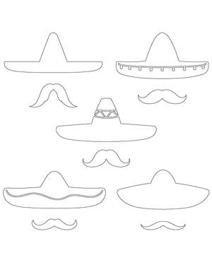 Sombrero and Mustache Patterns