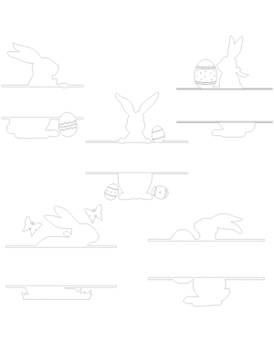 Split Easter Bunny Patterns