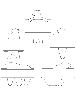 Split Polar Bear Patterns