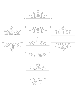 Split Snowflake Patterns