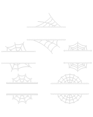 Split Spider Web Patterns