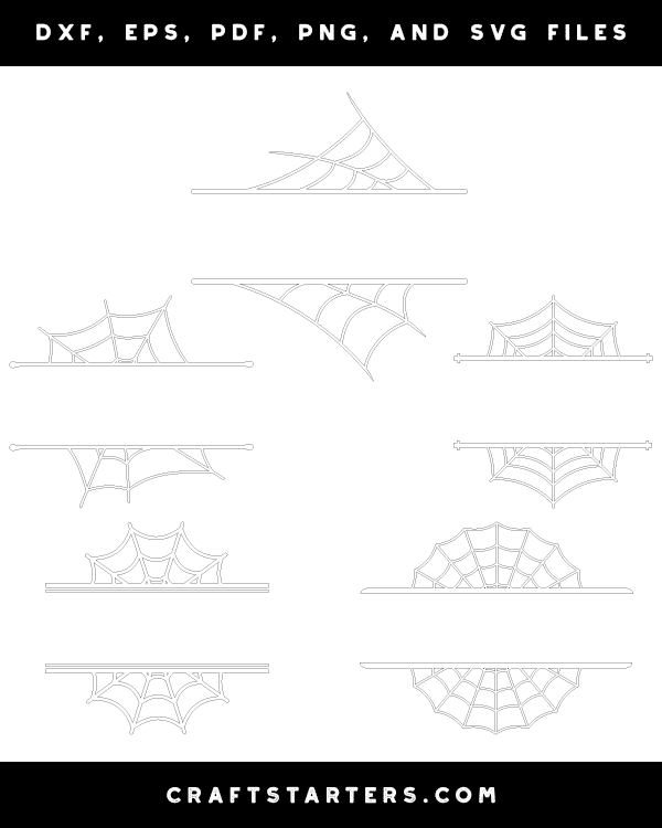 Split Spider Web Patterns