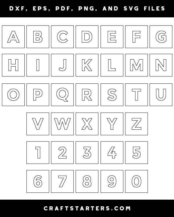 Square Letter and Number Patterns