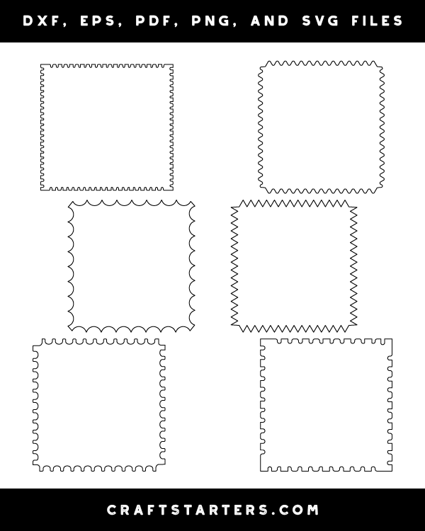 Square Postage Stamp Patterns