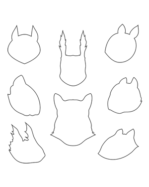Squirrel Head Patterns