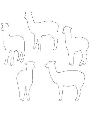 Standing Alpaca Patterns