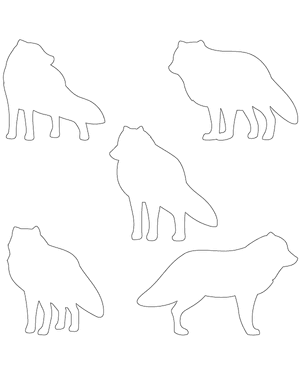 Standing Arctic Fox Patterns