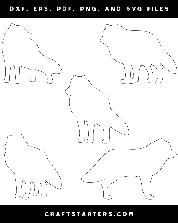 Standing Arctic Fox Patterns
