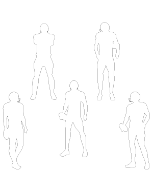 Standing Football Player Patterns