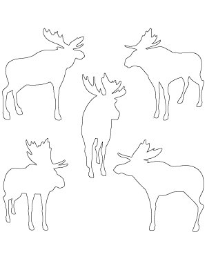 Standing Moose Patterns