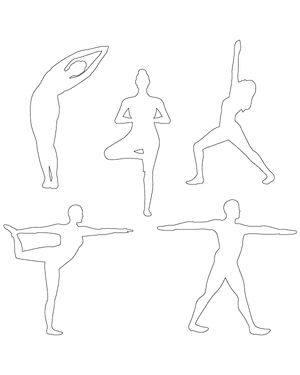 Standing Yoga Pose Patterns