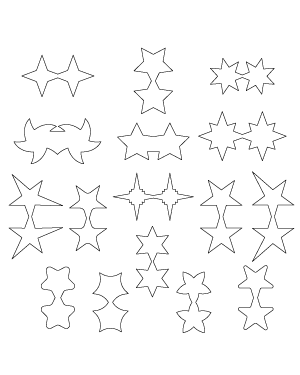 Star-Shaped Card Patterns