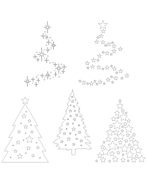 Starry Christmas Tree Patterns