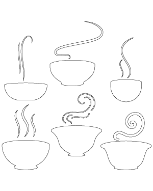 Steaming Soup Bowl Patterns