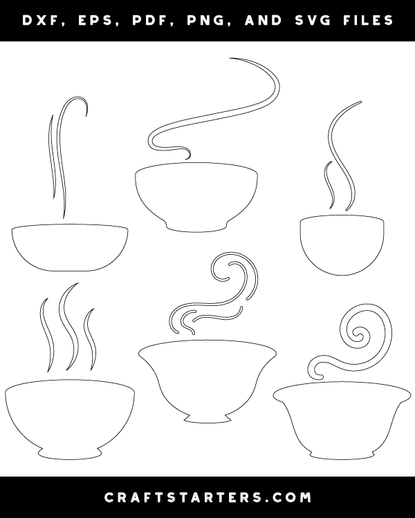 Steaming Soup Bowl Patterns