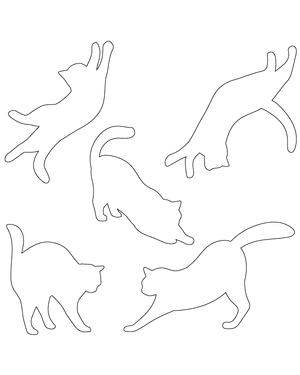 Stretching Cat Patterns