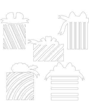 Striped Christmas Gift Patterns