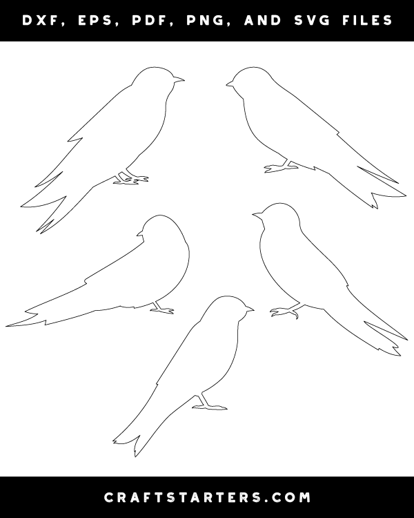 Swallow Side View Patterns