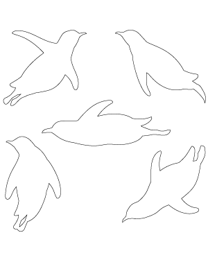 Swimming Penguin Patterns