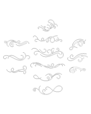 Swirl Flourish Patterns