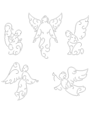 Swirly Angel Patterns