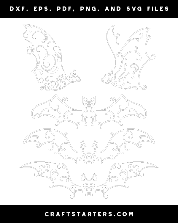 Swirly Bat Patterns