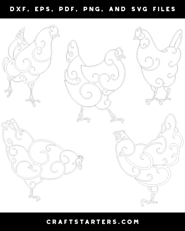 Swirly Chicken Patterns