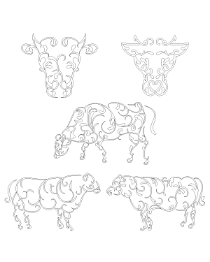 Swirly Cow Patterns