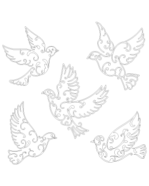 Swirly Dove Patterns
