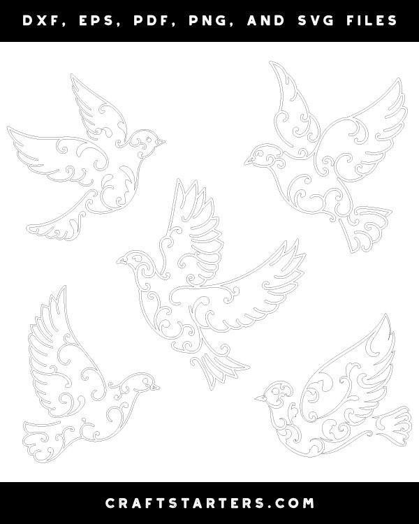 Swirly Dove Patterns