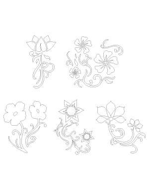 Swirly Flower Patterns