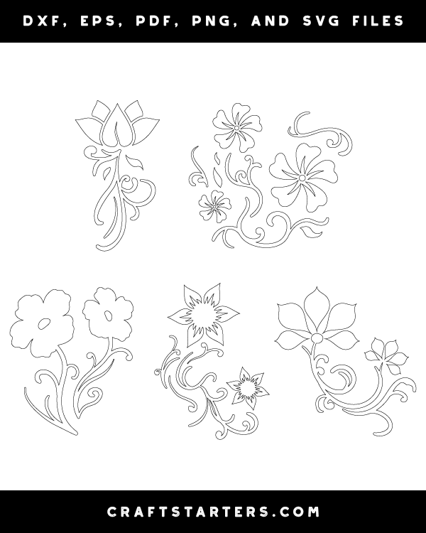 Swirly Flower Patterns