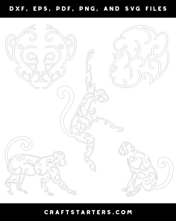 Swirly Monkey Patterns