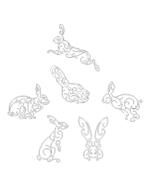 Swirly Rabbit Patterns