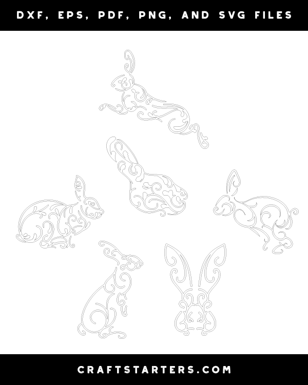 Swirly Rabbit Patterns